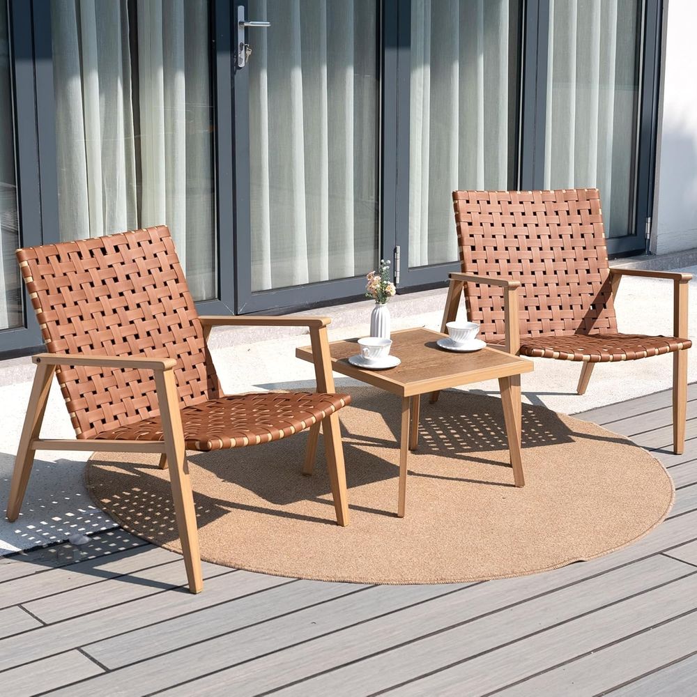 Bistro Table Set - 3 Piece Patio Bistro Set, Outdoor
