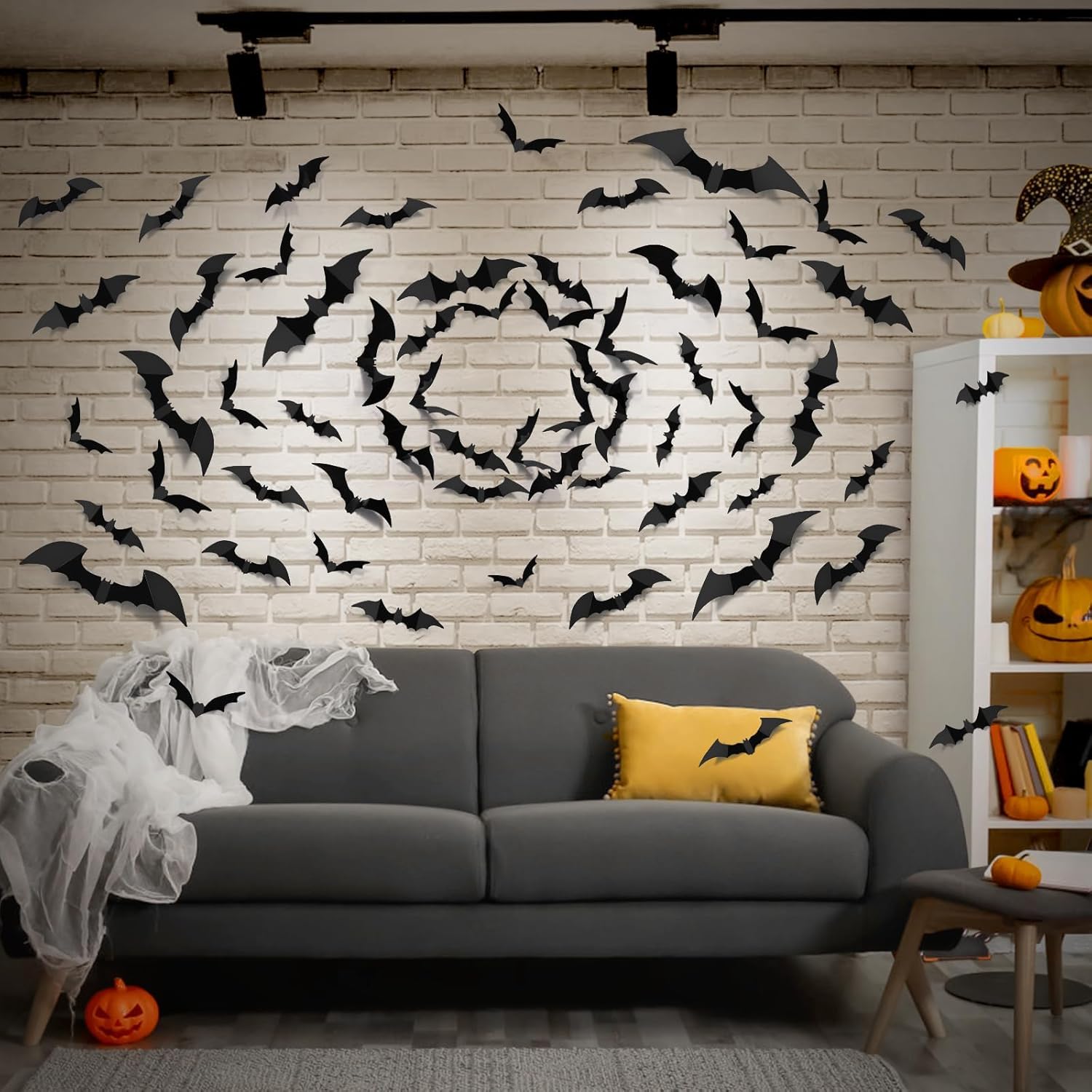 Outdoor Furniture Diy - 100pcs Bats Halloween Decorations: Halloween Bats