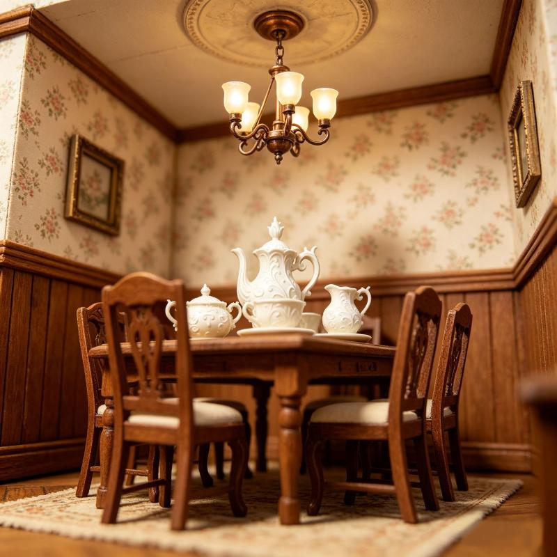 Bistro Table Set - .New Sale.Stylish Miniature Dollhouse Teapot and