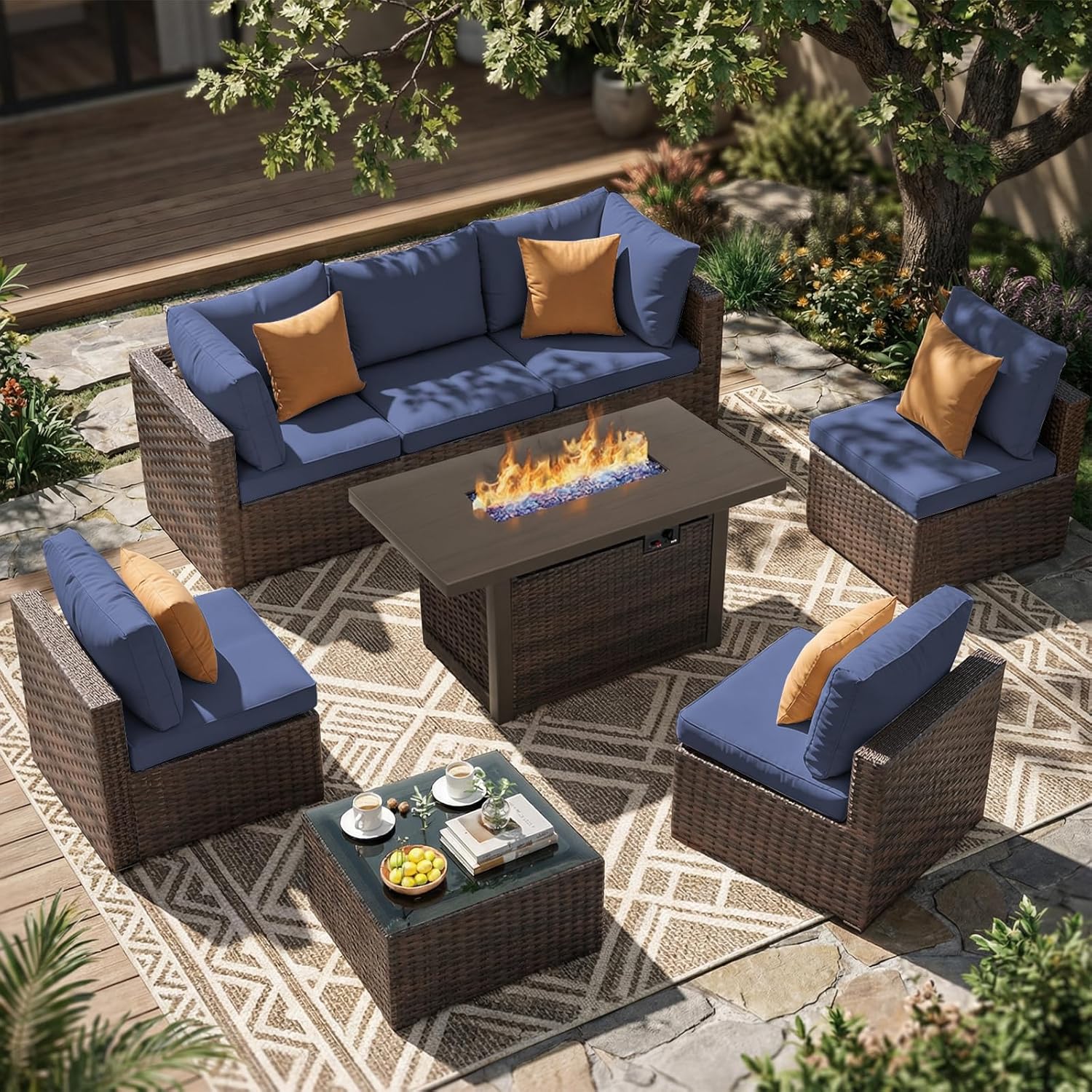 8 Pieces Patio Furniture Sets  - Outdoor Furniture Rh review and price