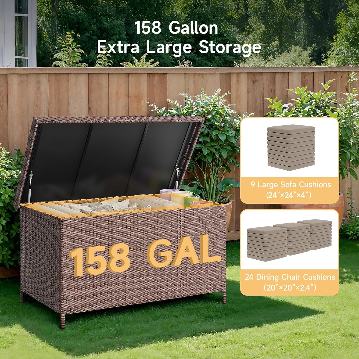 158 Gallon XL Resin Deck Box W - Outdoor Furniture Xl review and price