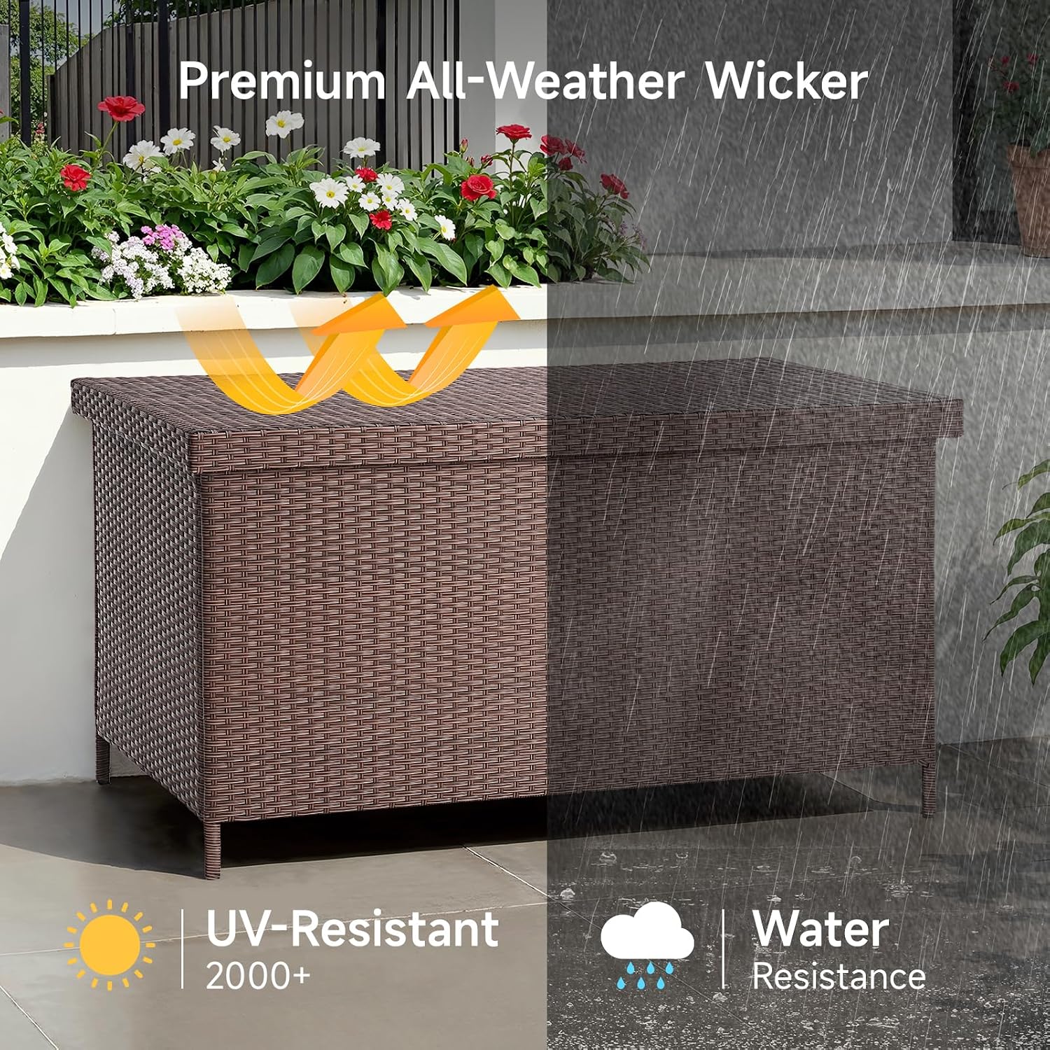 158 Gallon XL Resin Deck Box W - Outdoor Furniture Xl review and price