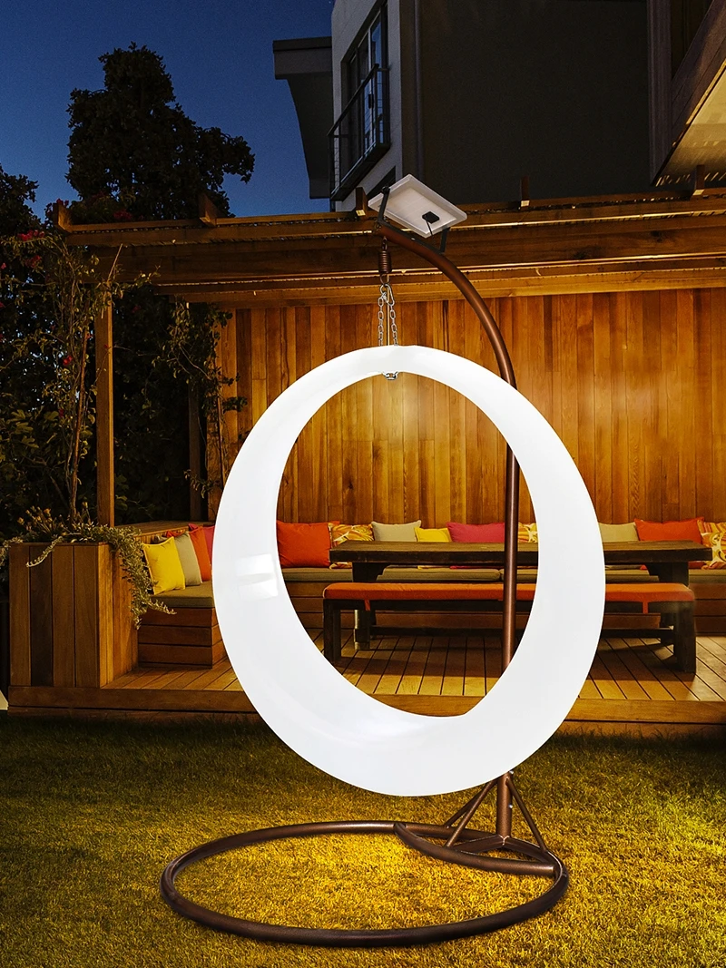 Luminous Swing Moon Shape Outd - Outdoor Furniture Rh review and price