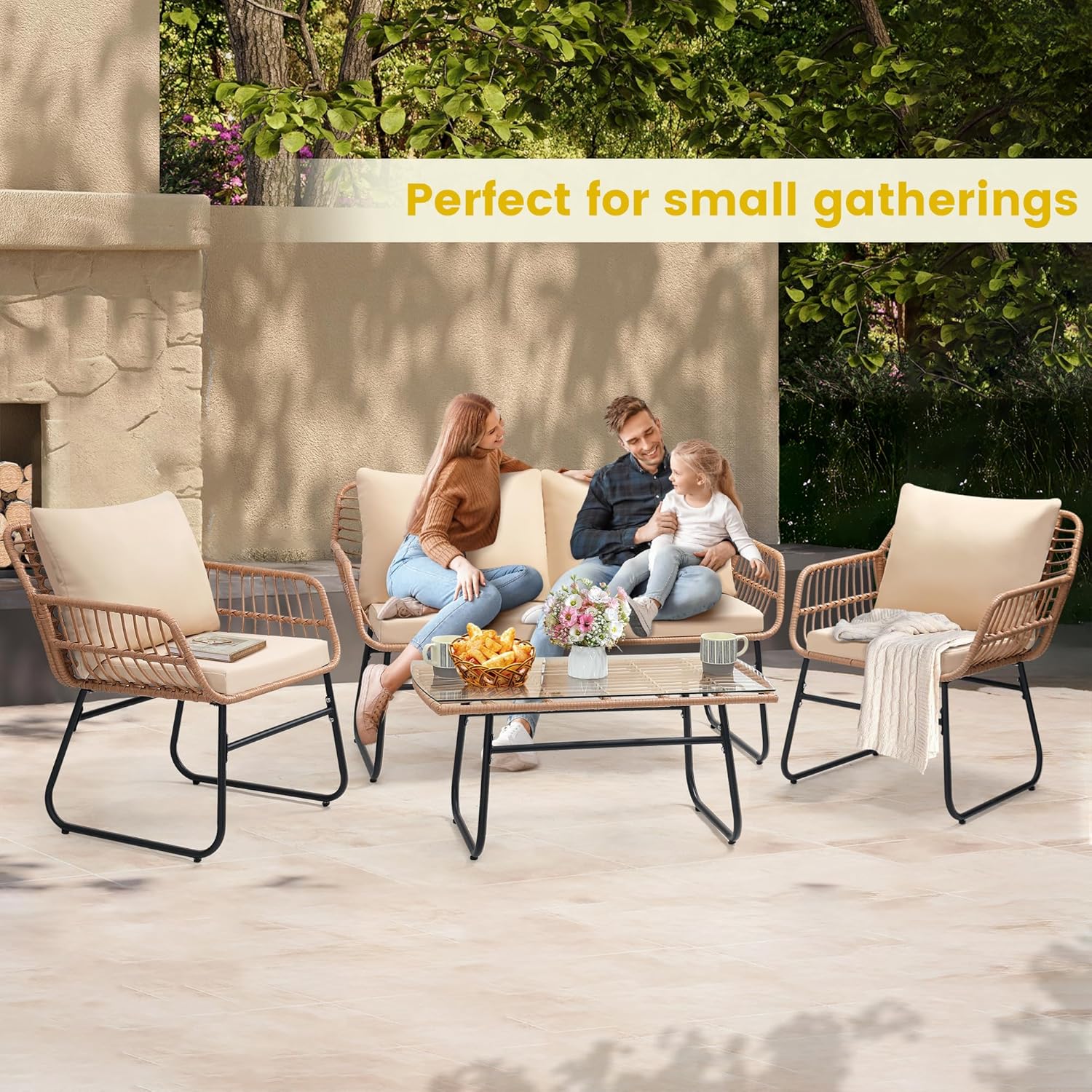 4 Piece Patio Bistro Outdoor F - Outdoor Furniture Rh review and price