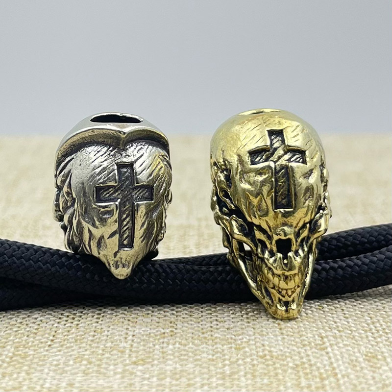 Brass Cross Skull Head Knife B - Outdoor Furniture Diy review and price